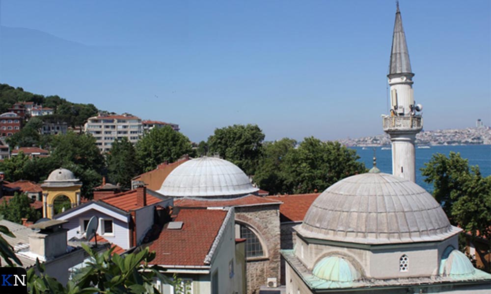 Hülya toont in haar presentatie deze foto van de wijk Kuzguncuk in Istanbul.