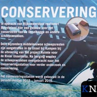 Berging IJsselkogge:<br>Conserveringshal volop in aanbouw