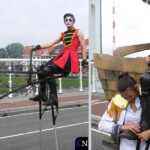 Spelers bereiden zich voor op de Stadsbrug.