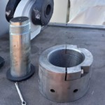 De nieuwe borgpennen met een doorsnede van zo’n 12 centimeter.