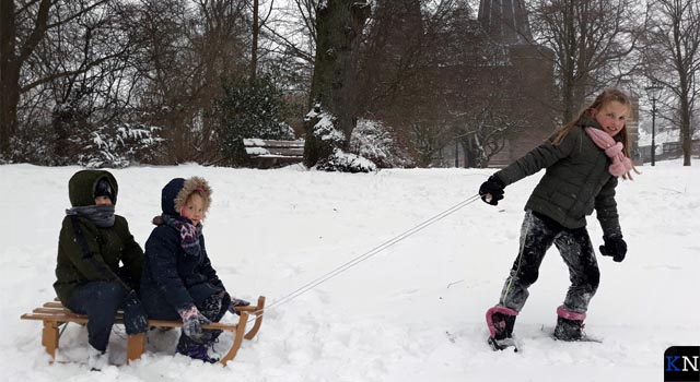 Volop sneeuwpret in Kampen