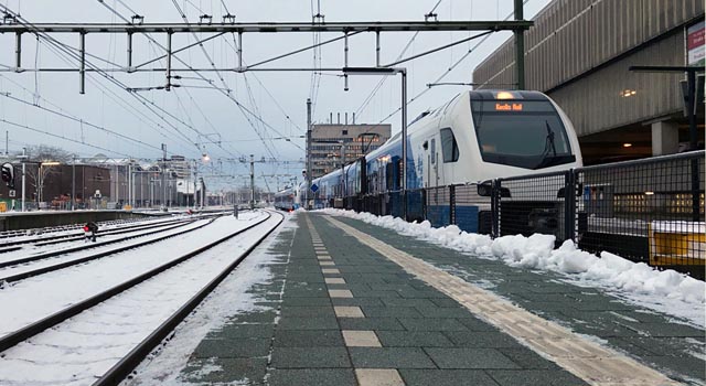 Kampen blijkt zeer punctueel station